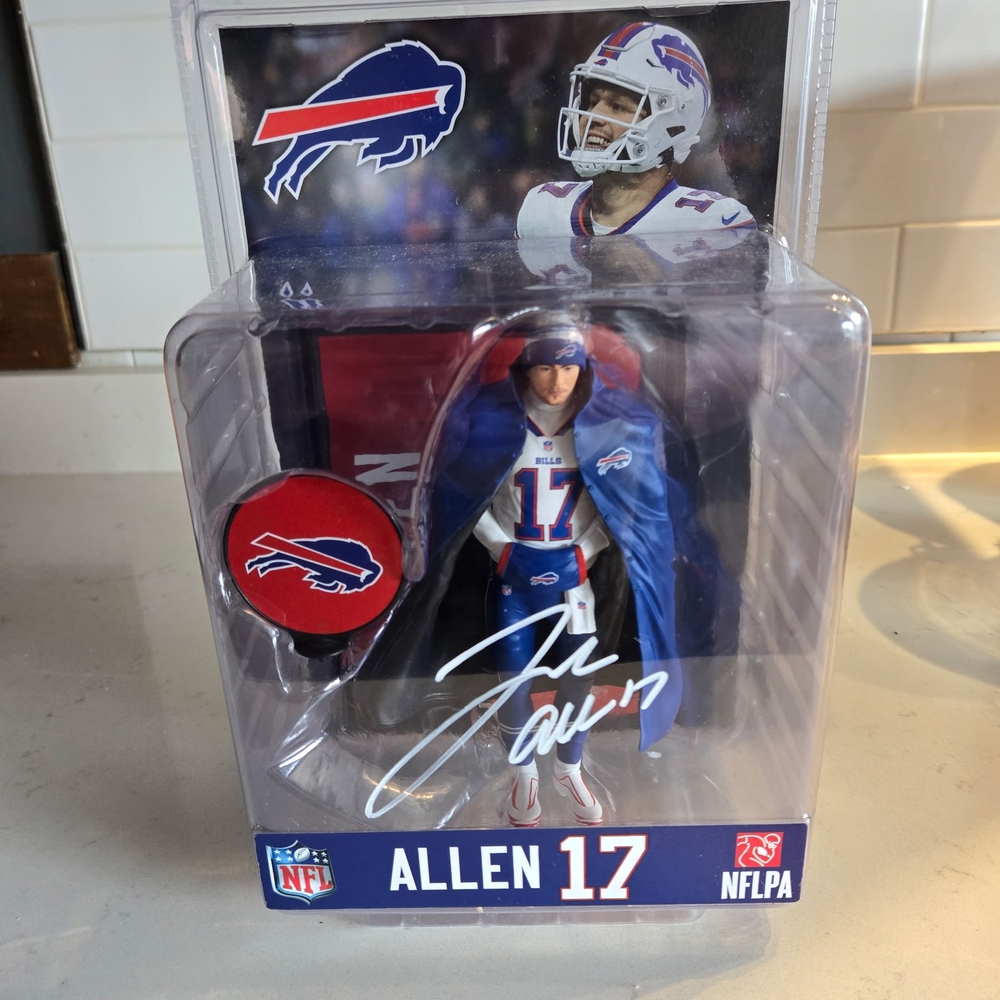 JOSH ALLEN Buffalo Bills 7" Figurine. Signed